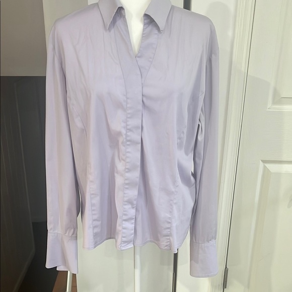 Ladhyette 148 Light Purple Button-Up Blouse size 10 - Picture 1 of 7